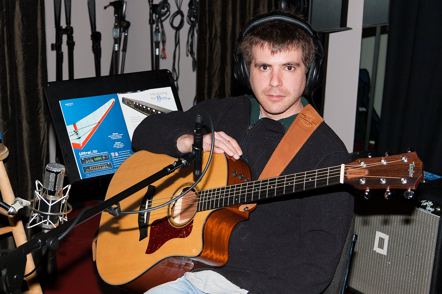 Incredible guitar player Greg Fulton at DBAR Productions