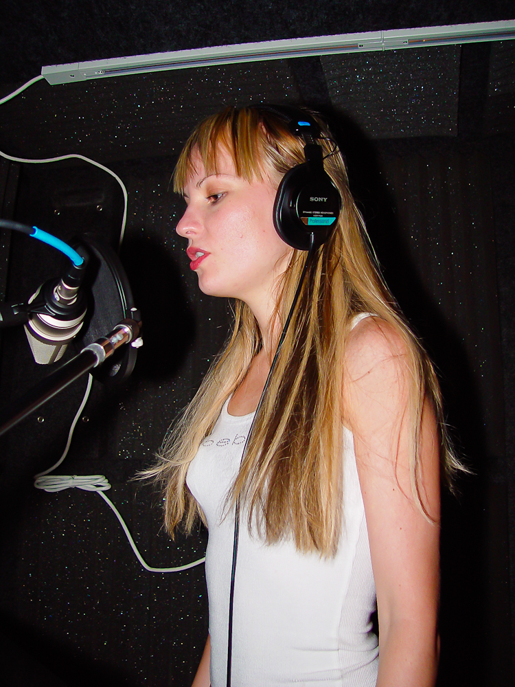 Recording vocals in the old vocal booth