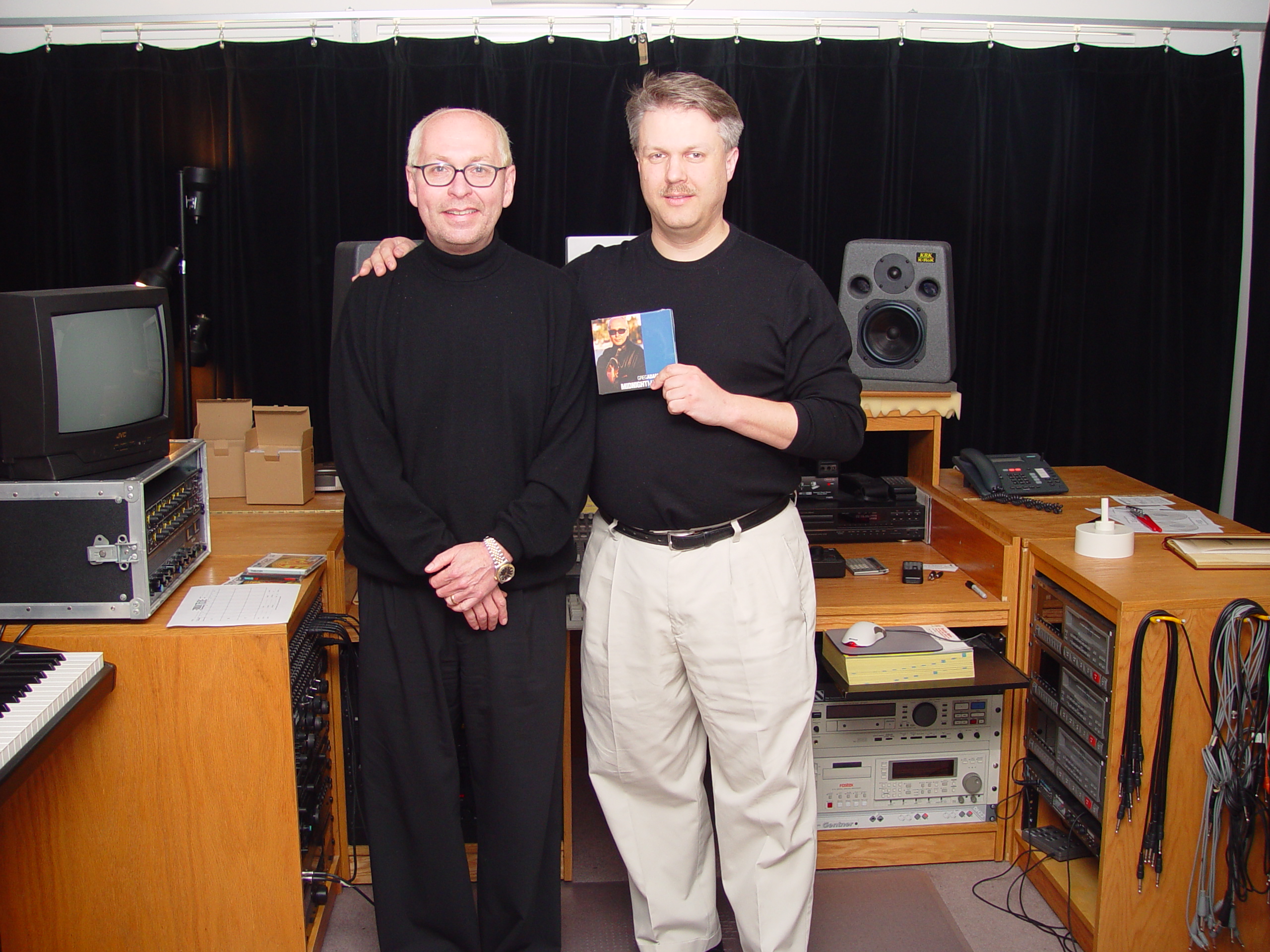 Greg Adams and Paul McVicar in my West Seattle studio