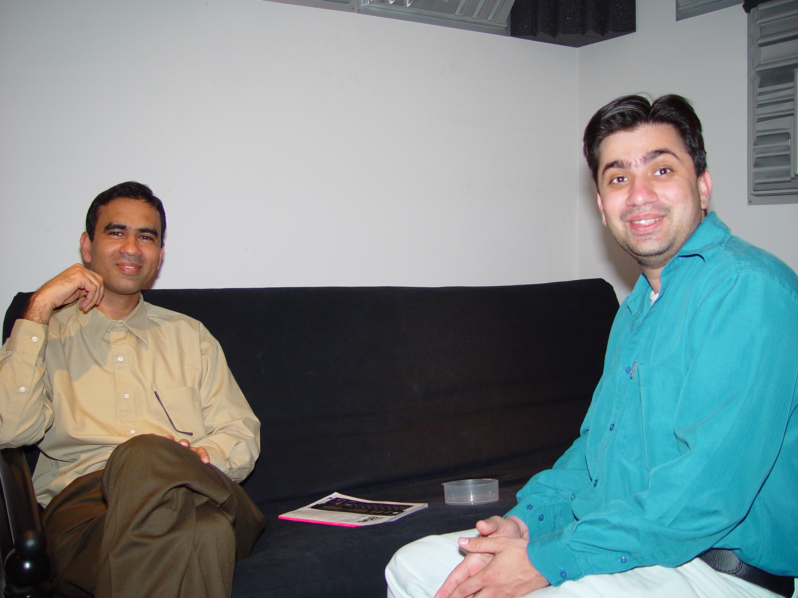 Sanjeev and Manish in the West Seattle Studio
