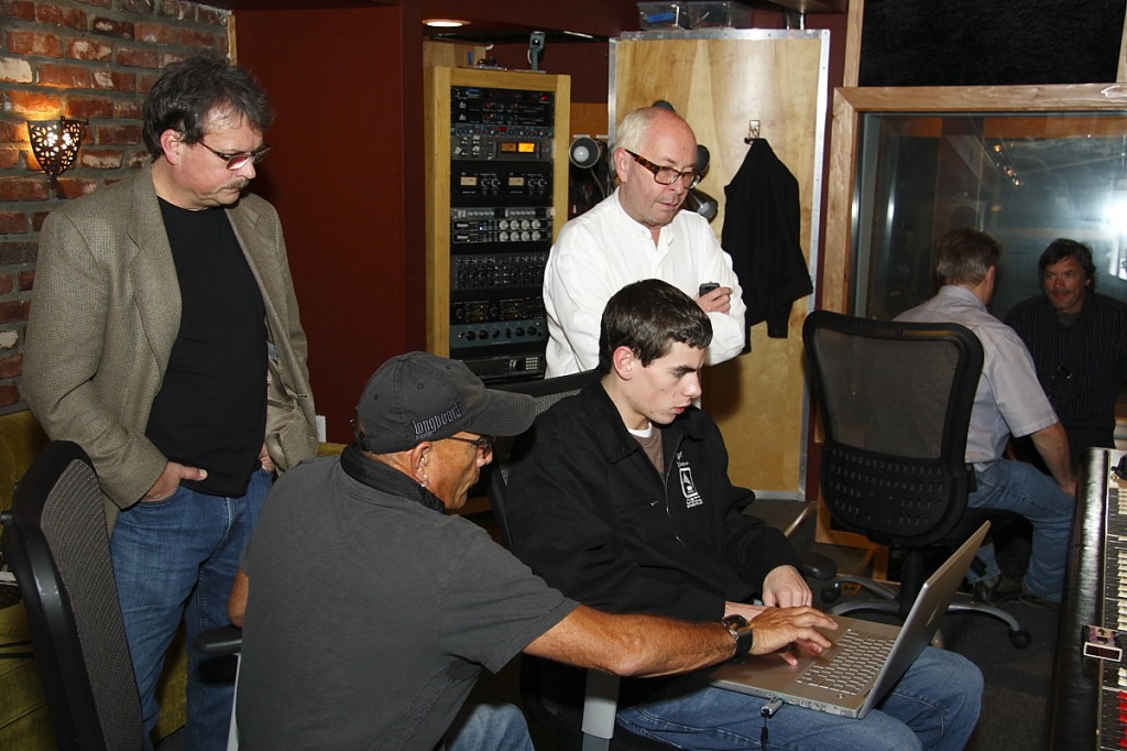 Reviewing charts in the control room