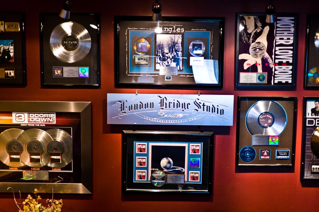 The Wall Of Fame at London Bridge Studio