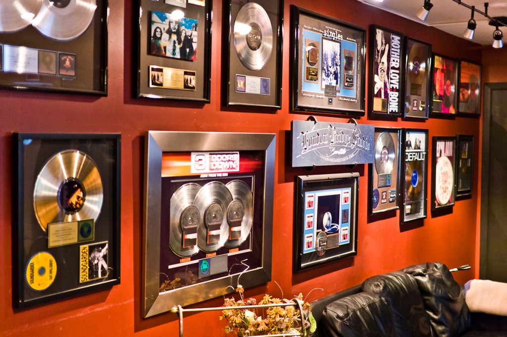 The Wall Of Fame at London Bridge Studio