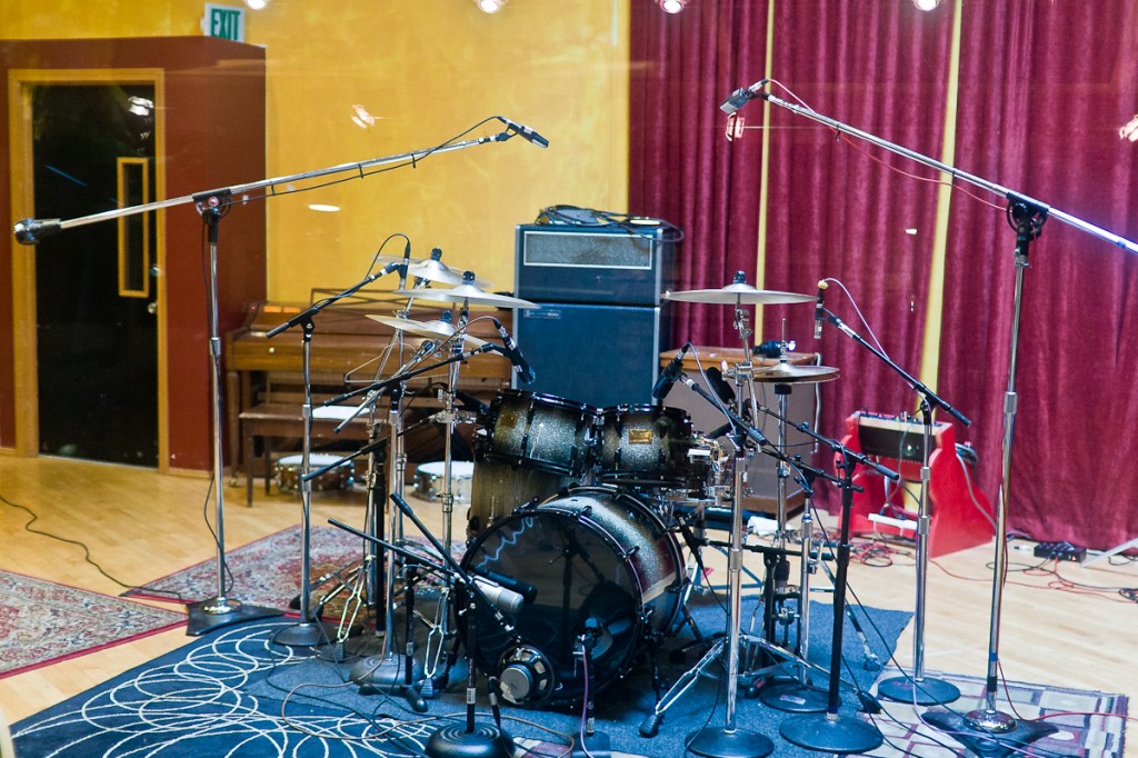 Ben's kit as seen from the control room