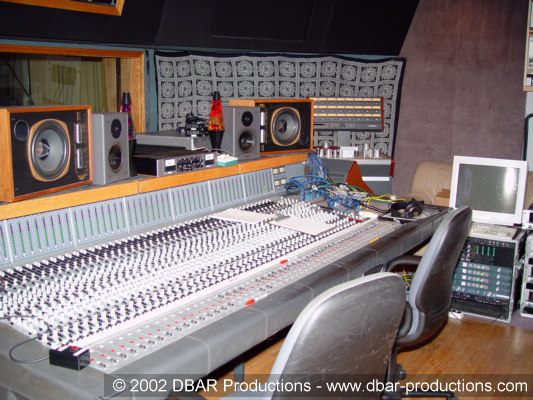 The console in Studio A at Triad Studios