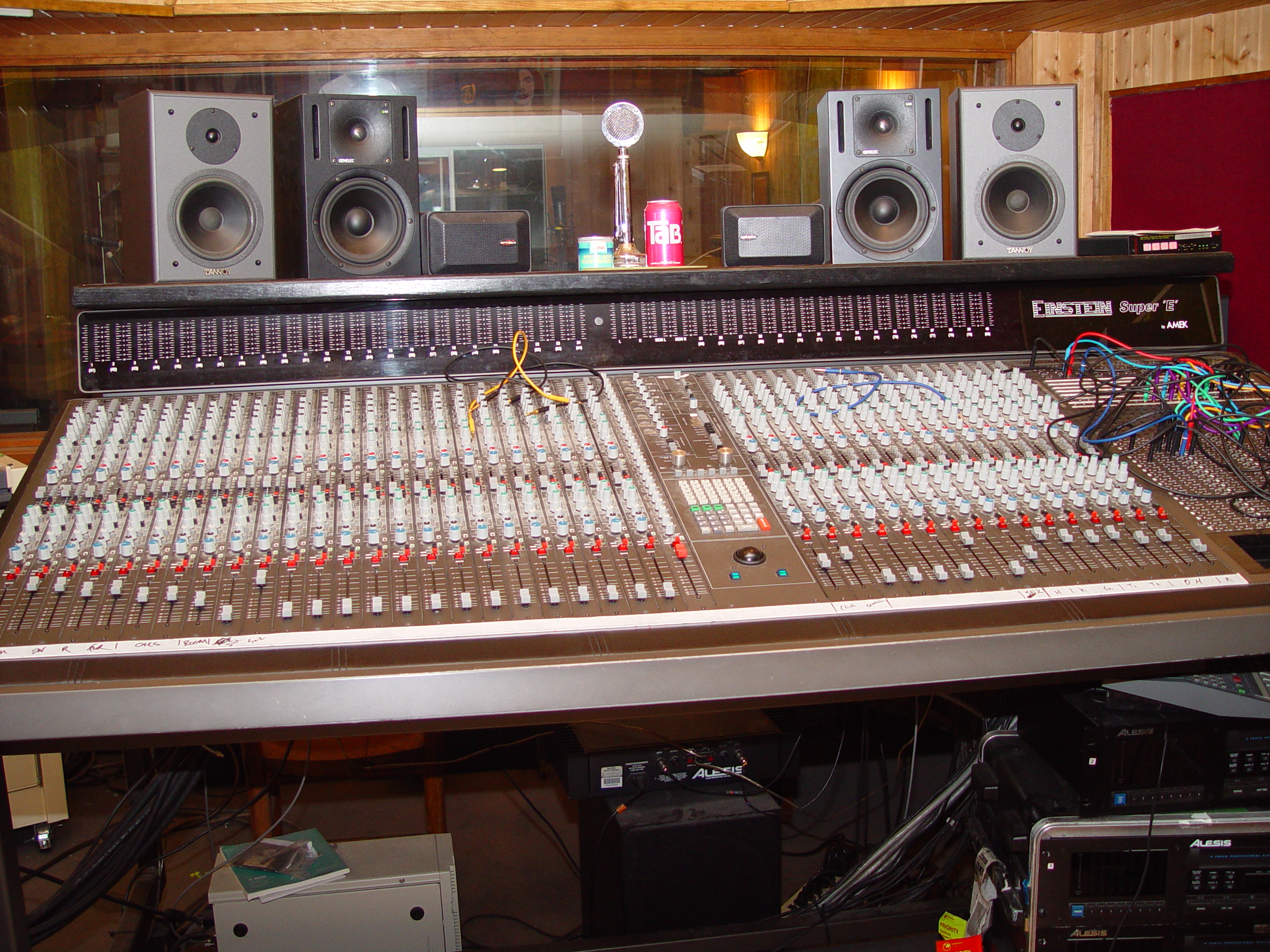 The console at Jupiter Studios