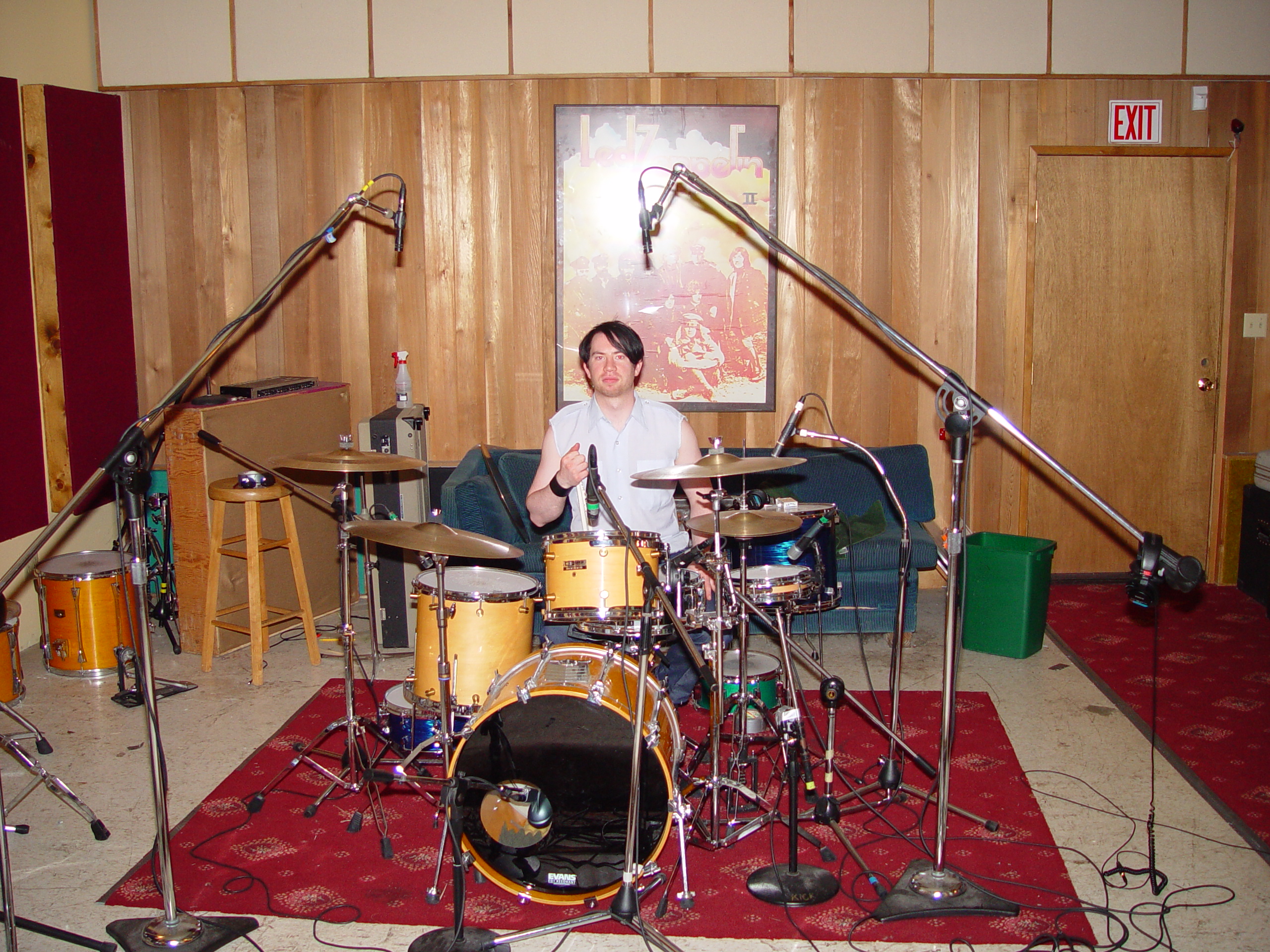 The Drum Setup at Jupiter Studios