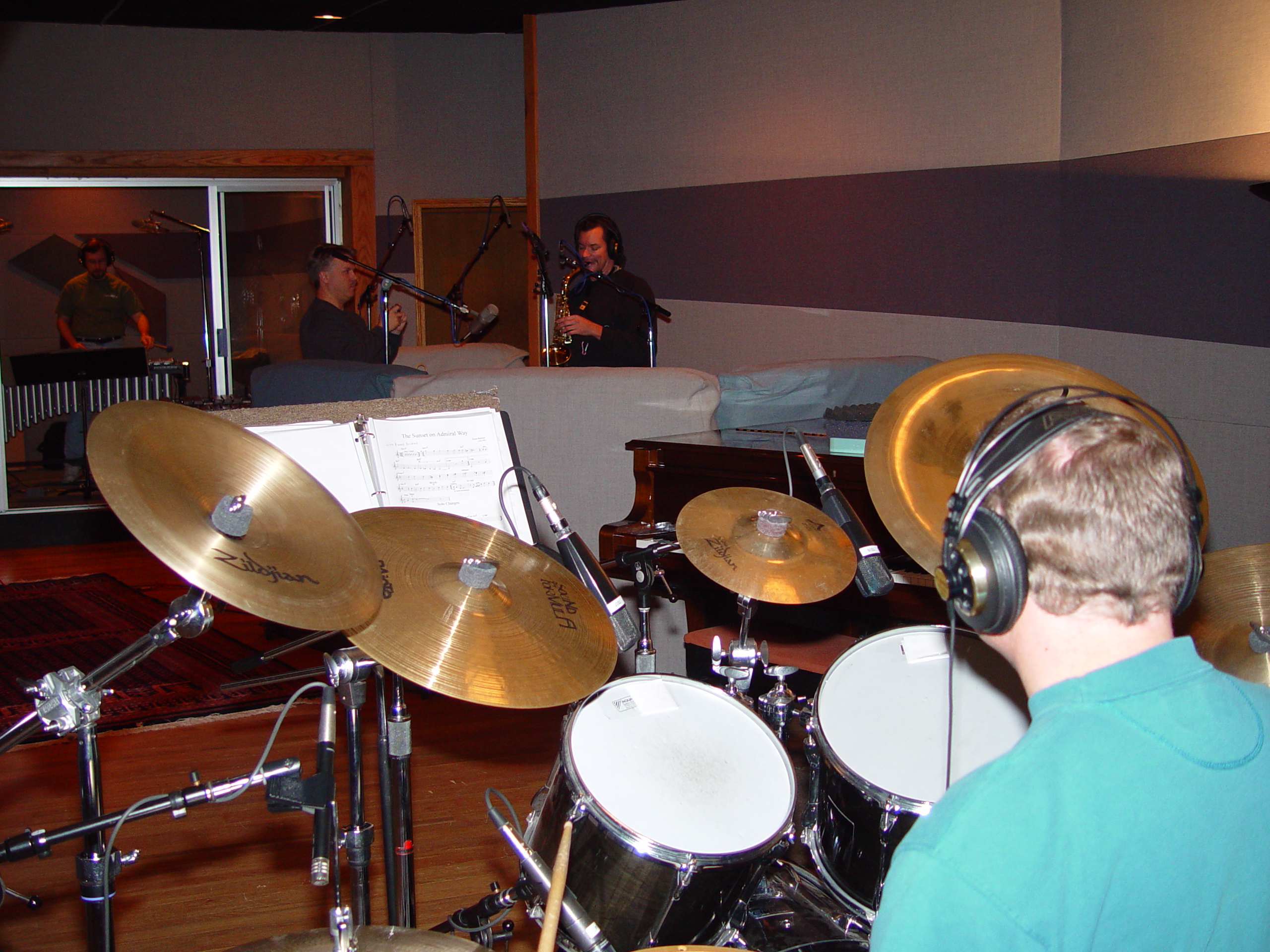 Recording in Studio A at Triad Studios